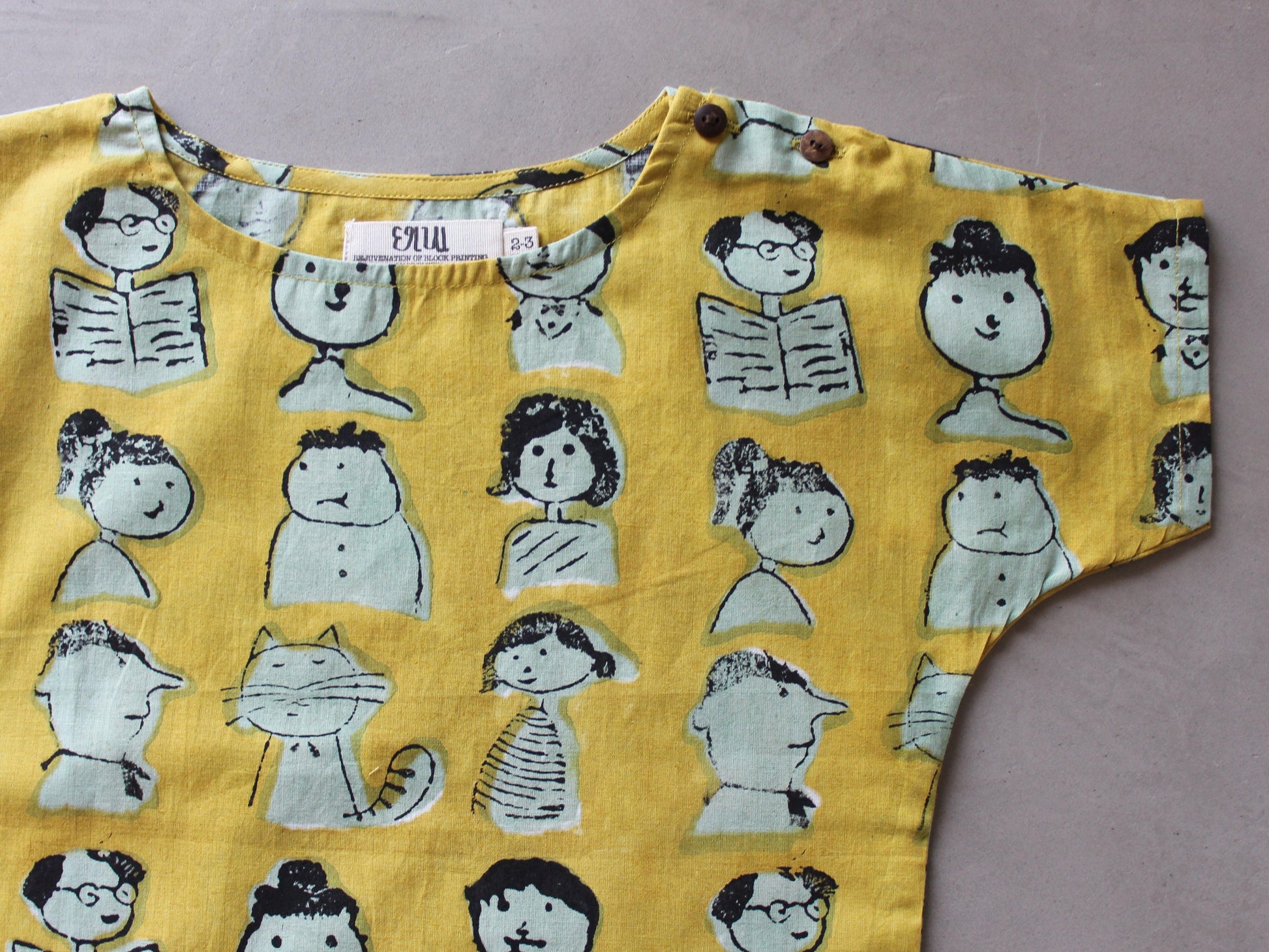 Yellow Cotton Toddler Tee - CHHAPA