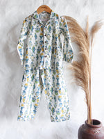 Unisex Kids Pajama - Fishes in White - CHHAPA