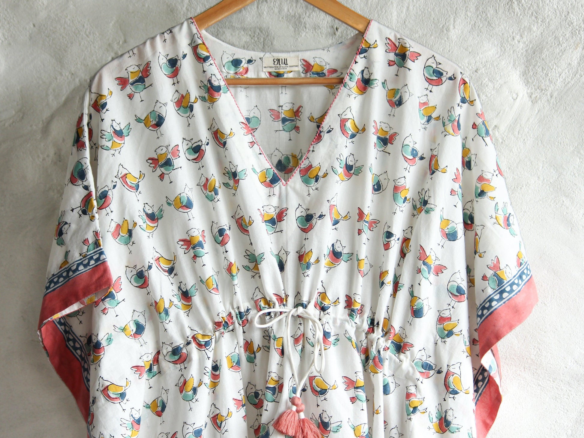 Kaftan- Sparrow Feather Touch with Drawstring - CHHAPA