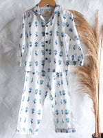 Unisex Kids Pajama - Kusum in White - CHHAPA