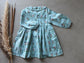 Bluish Collar Dress