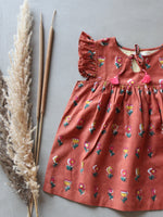 Rusty Flower Dress - CHHAPA