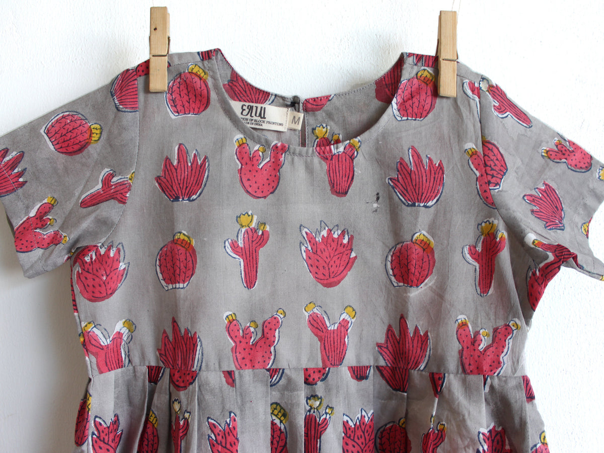 Gray Cactus Pocket Dress - CHHAPA