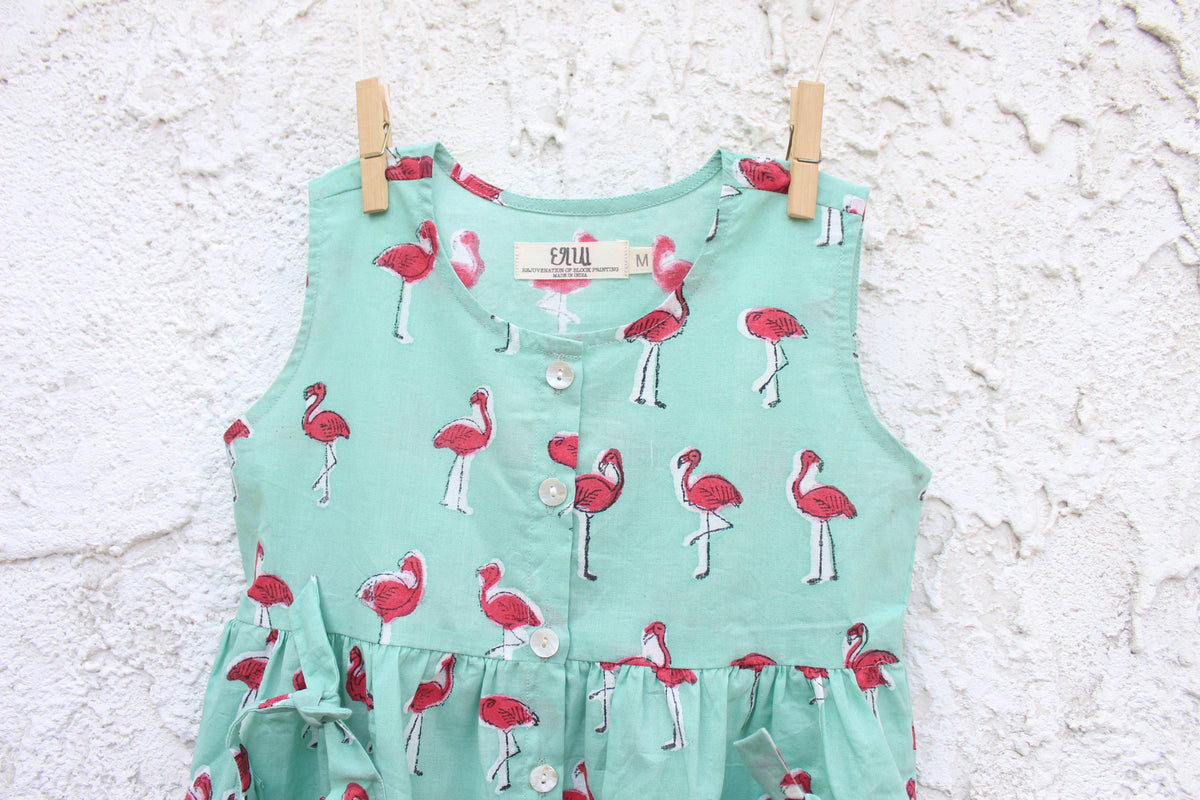 Flamingo Mint Dress - CHHAPA
