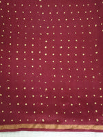 FOIL PRINTED ELEPHANT - Chanderi Saree